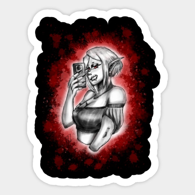 Vampire Queen Ryvan Sticker by RLJarts